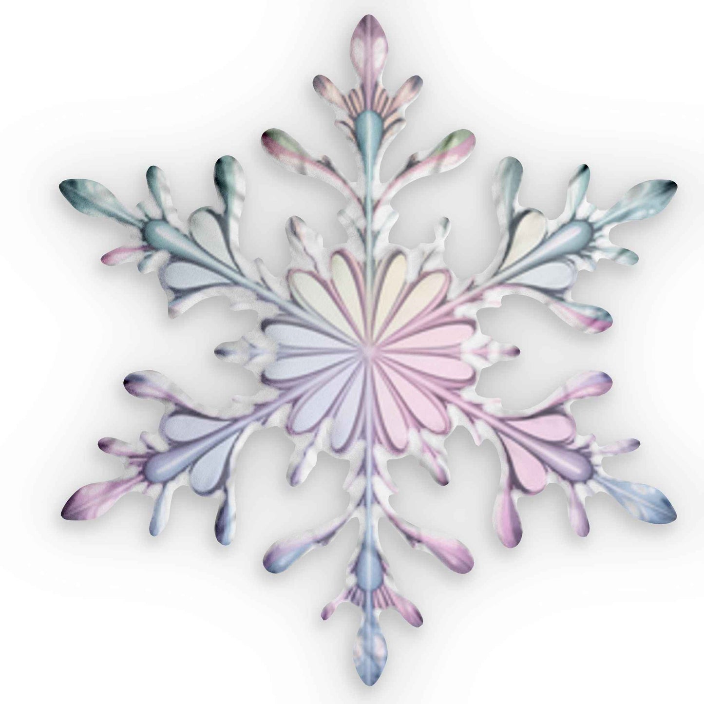 Snowflake Shaped Pillow — Decorative Winter Throw Cushion