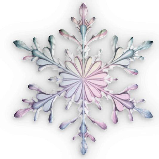 Snowflake Shaped Pillow — Decorative Winter Throw Cushion