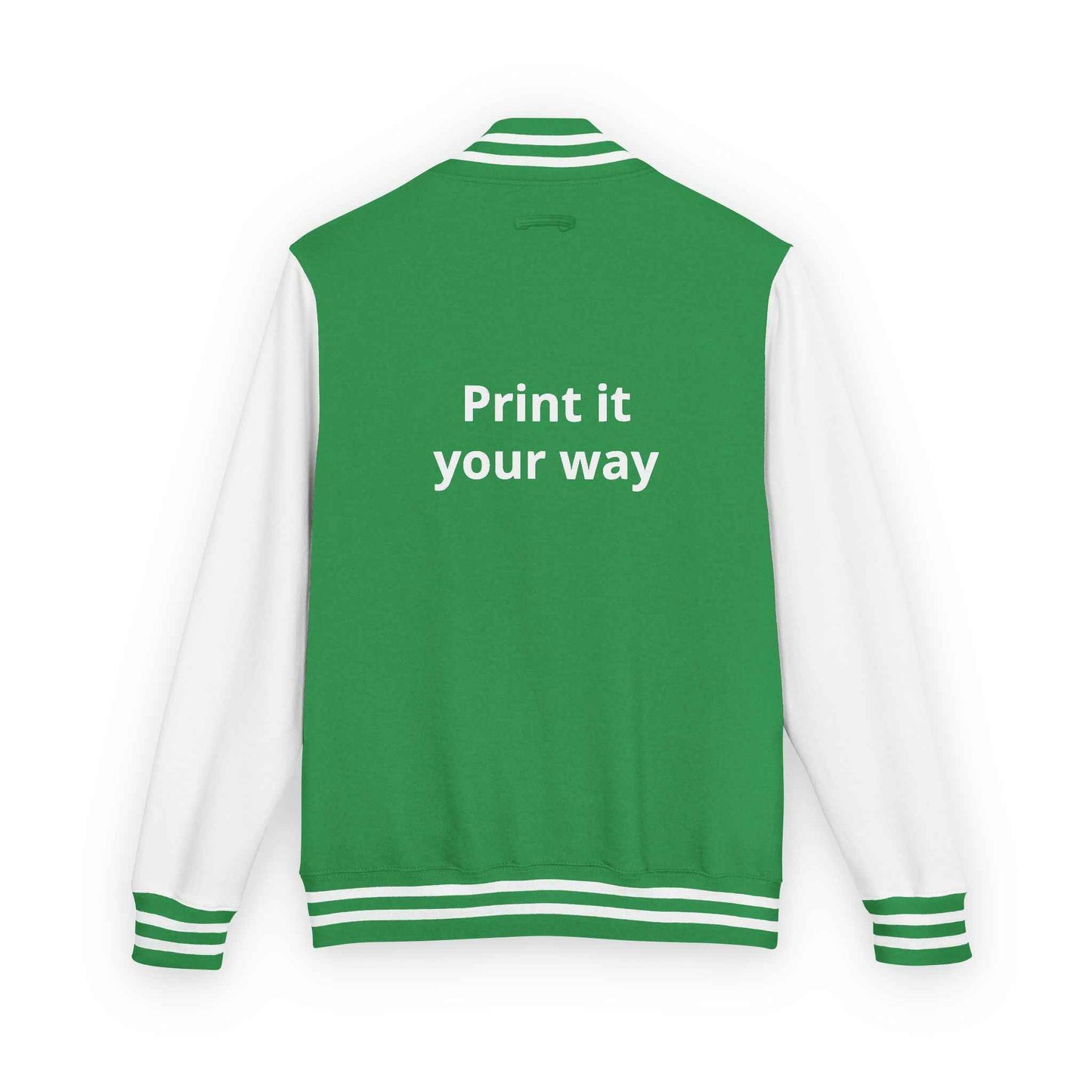 Letterman Jacket — "Print It Your Way" Customizable Varsity Jacket