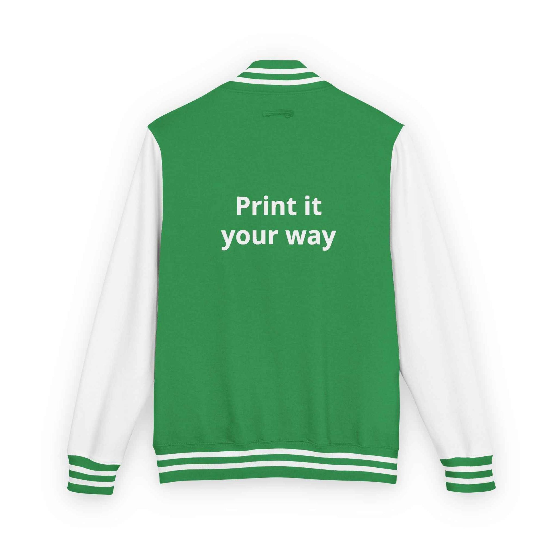 Letterman Jacket — "Print It Your Way" Customizable Varsity Jacket