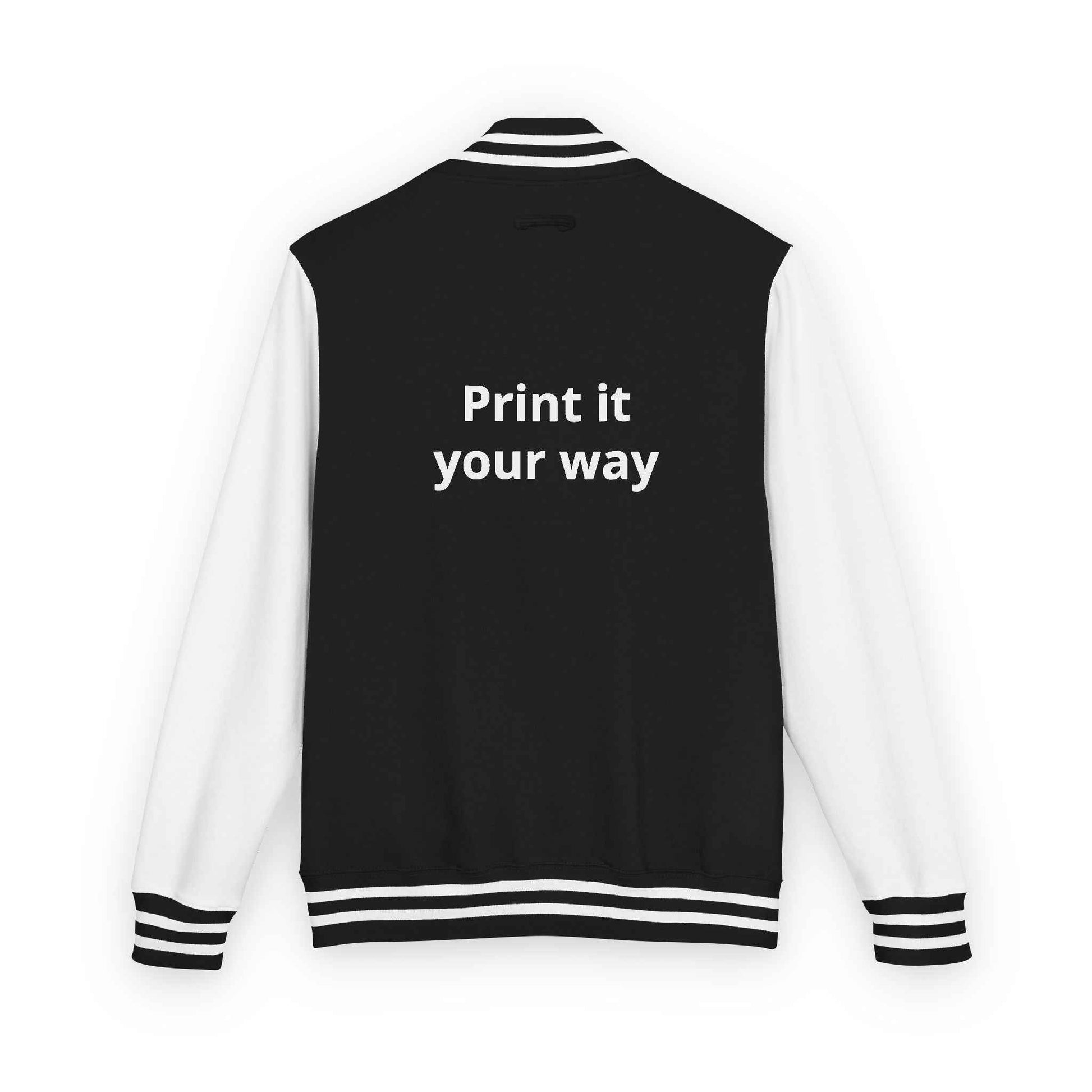 Letterman Jacket — "Print It Your Way" Customizable Varsity Jacket