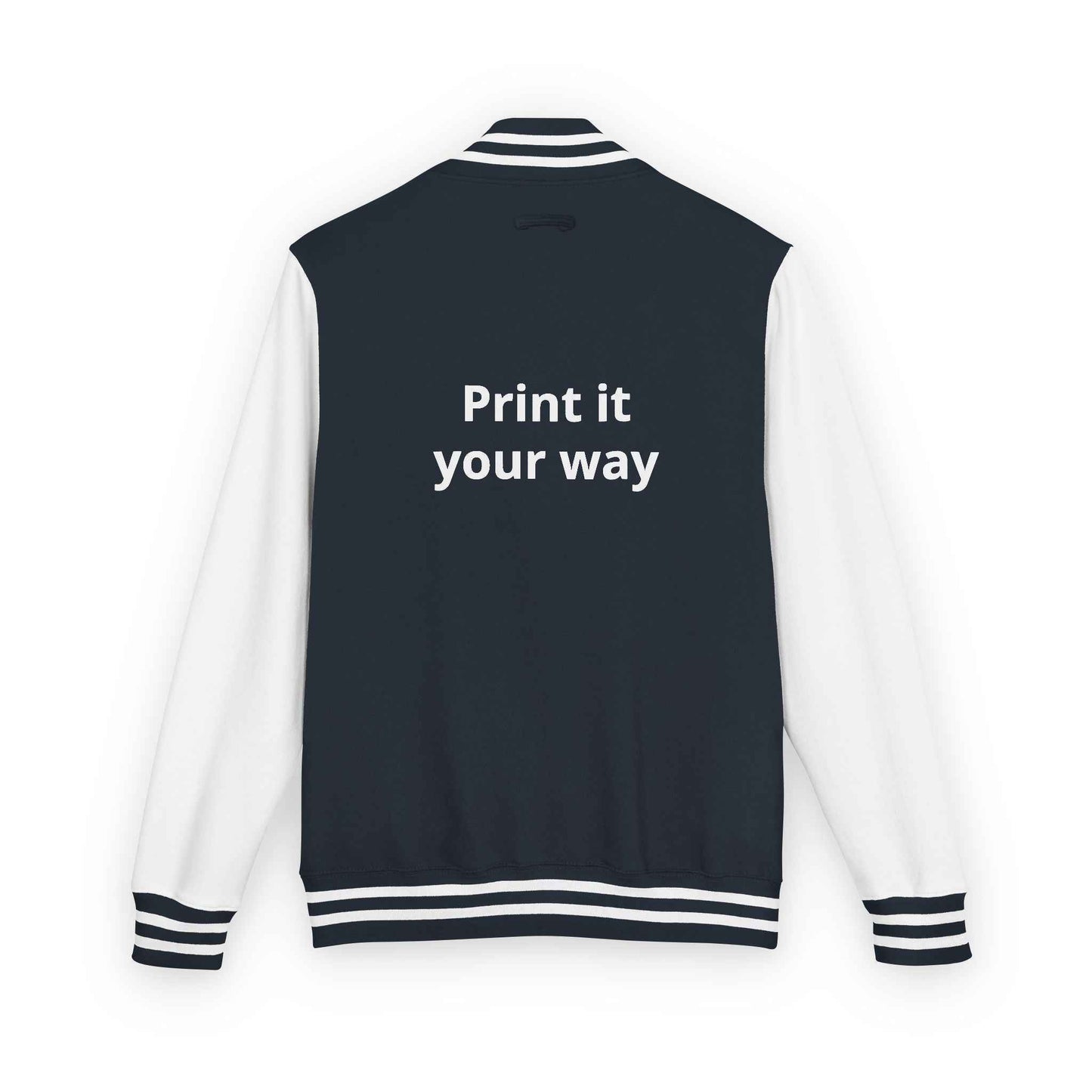 Letterman Jacket — "Print It Your Way" Customizable Varsity Jacket