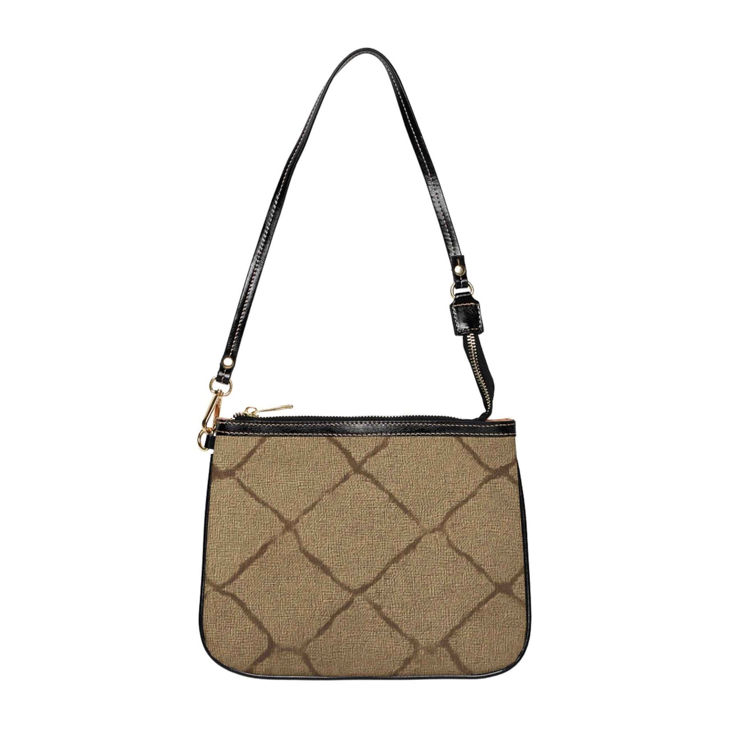 Quilted Pattern Small Shoulder Bag — Casual Everyday Crossbody Purse